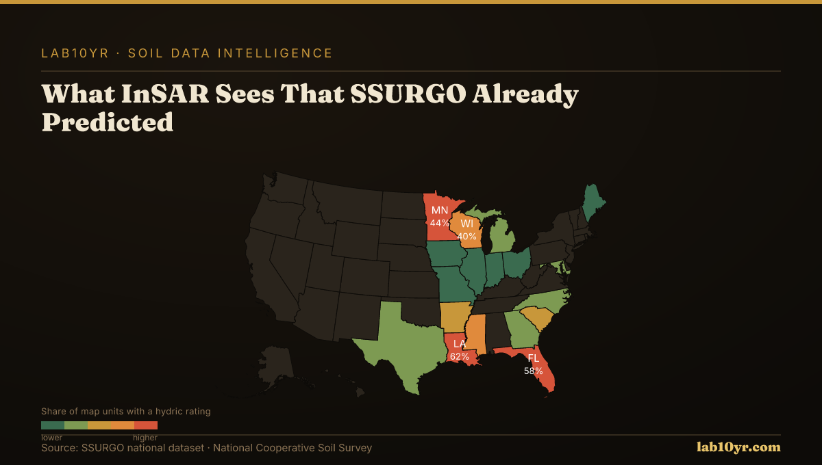What InSAR Sees That SSURGO Already Predicted — Lab10YR data visualization